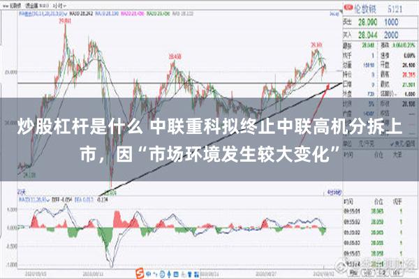 炒股杠杆是什么 中联重科拟终止中联高机分拆上市，因“市场环境发生较大变化”